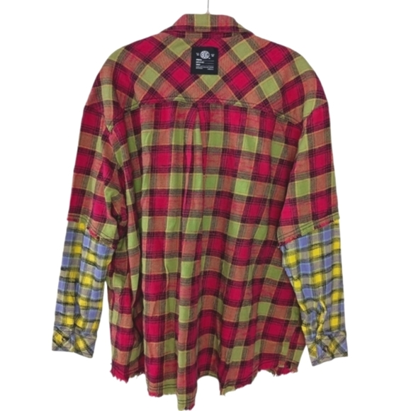 NWOT BDG Urban Outfitters One Way Or Another Plaid Flannel Shirt Size Small - Picture 8 of 15